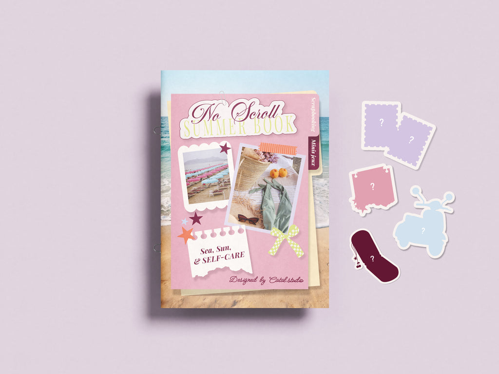 No Scroll Summer Book stickers pack